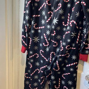 Mens/Unisex Small One Piece Pajamas Winter Theme
